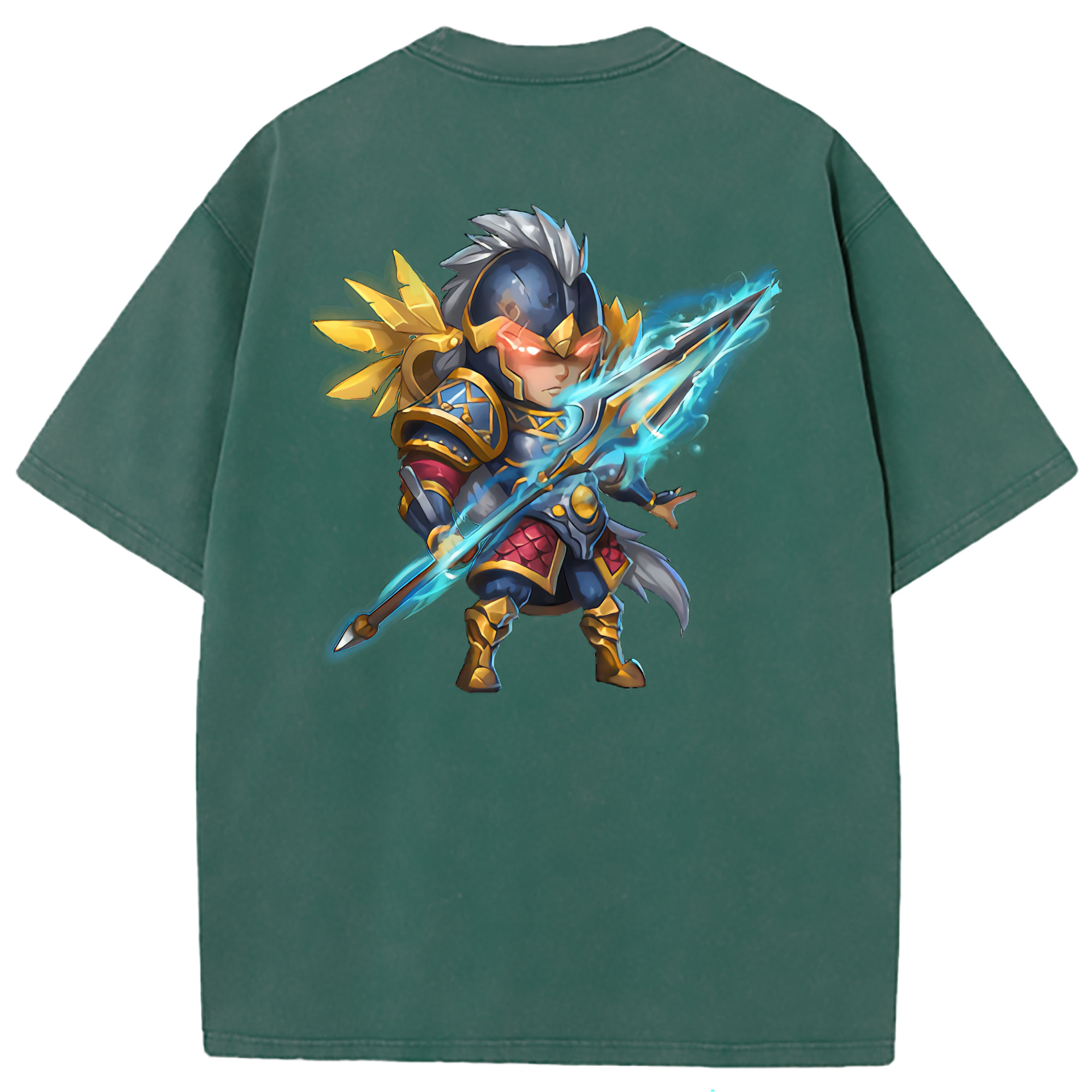 （画像用） リーグ・オブ・レジェンド League of Legends LOL 綿100% ヴィンテージ風 半袖Tシャツ（背面プリント）